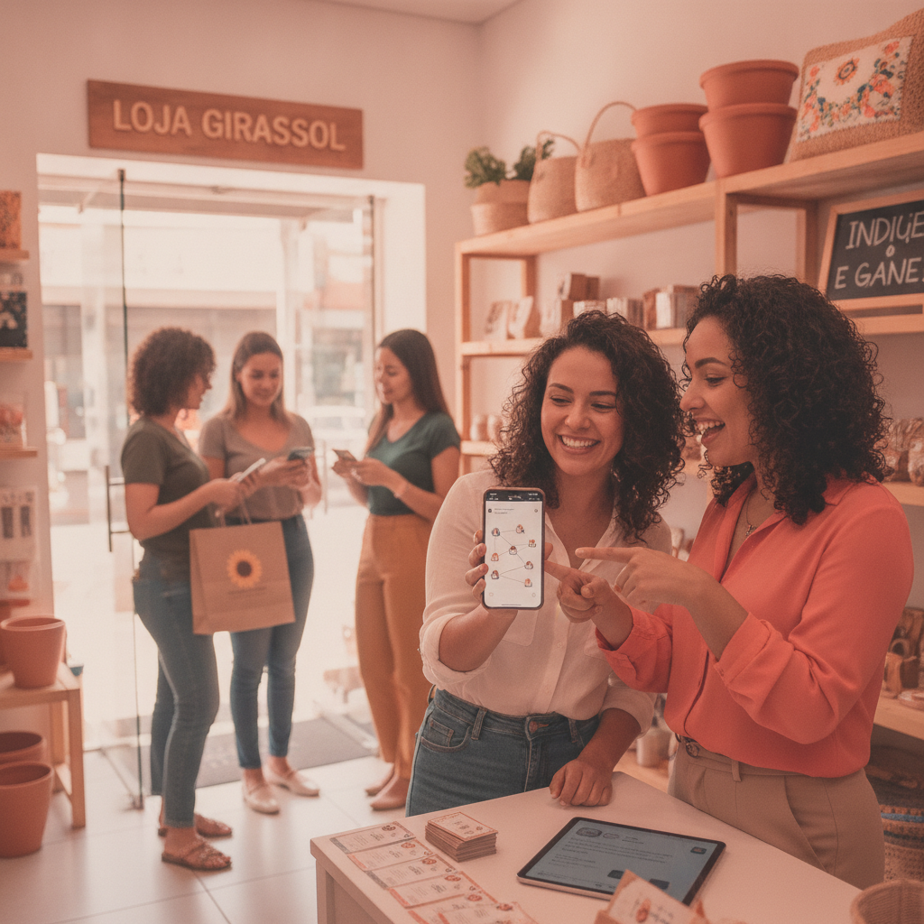 Marketing de indicação para loja física: como fazer seus clientes trazerem novos compradores todo mês